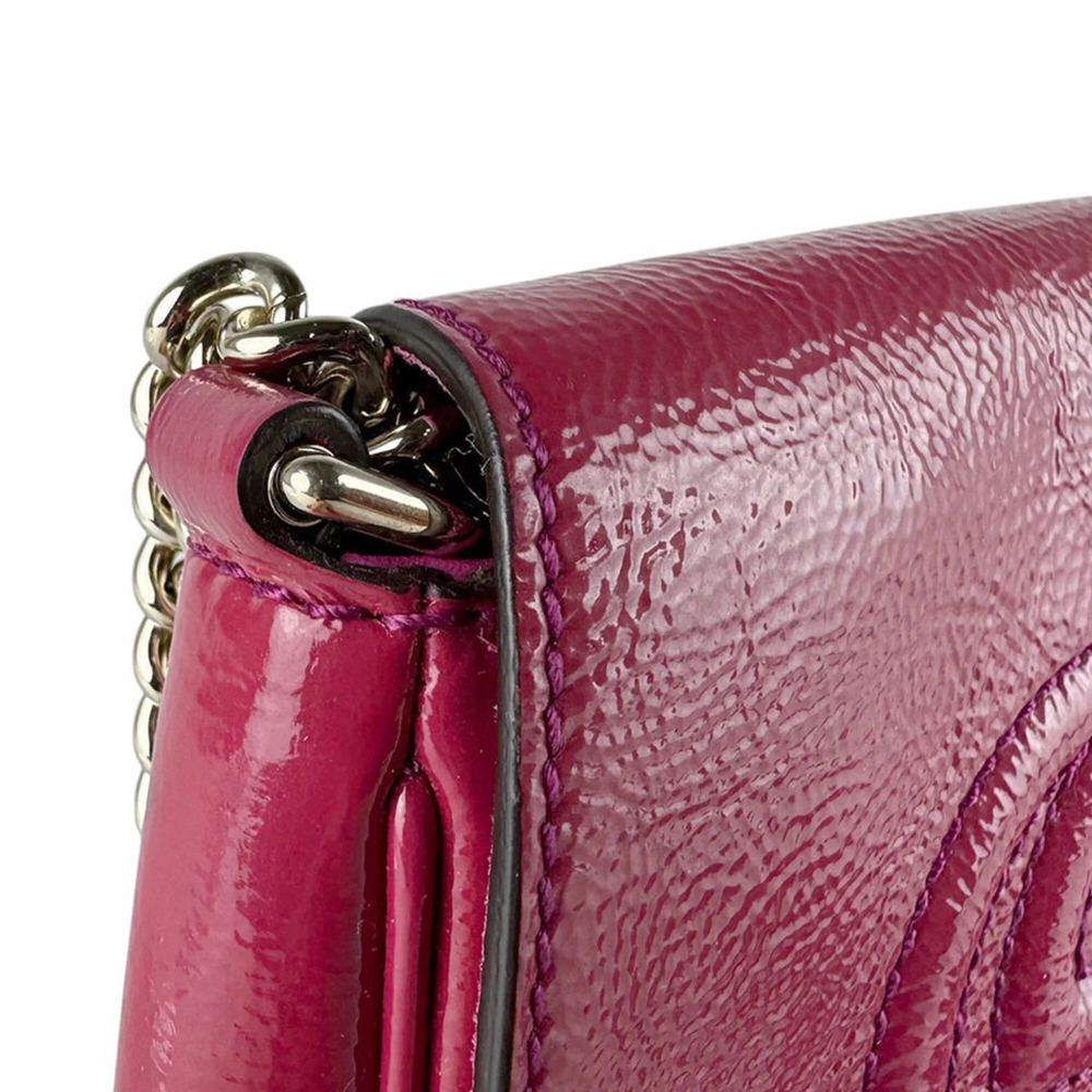 GUCCI Pink Leather Shoulder Bag - Picture 6 of 14